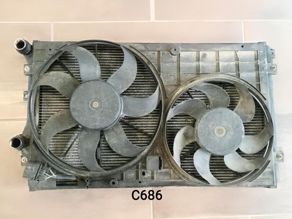 Chladic ventilator 1K0121253H 1K0121207J VW 1.9 TDI